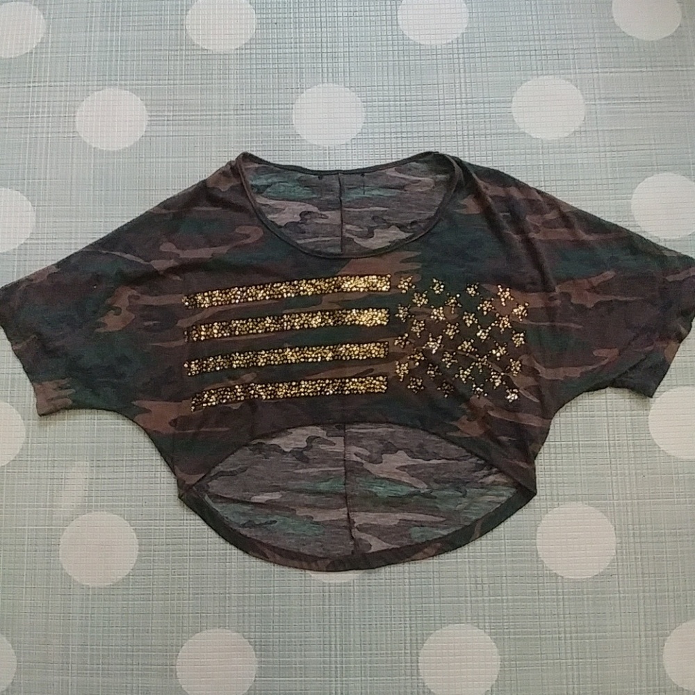 military crop top